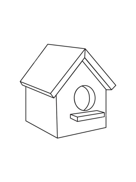 Скворечник раскраска для детей