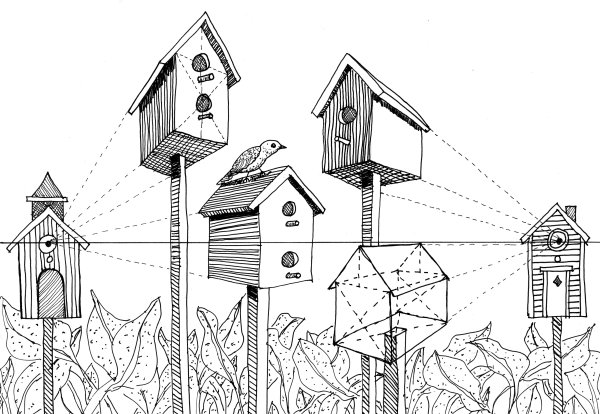 Скворечник раскраска
