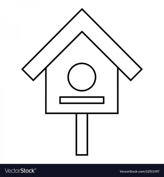 Скворечник картинка для детей раскраска
