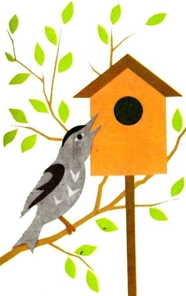 Эскиз домика для птиц