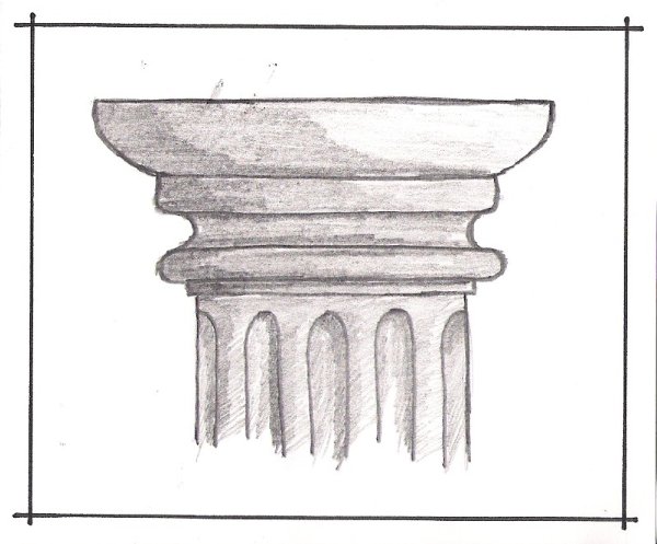 Дорический ордер Капитель карандаш