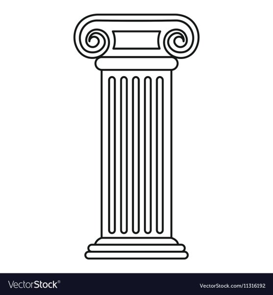 Эскиз колонны древней Греции