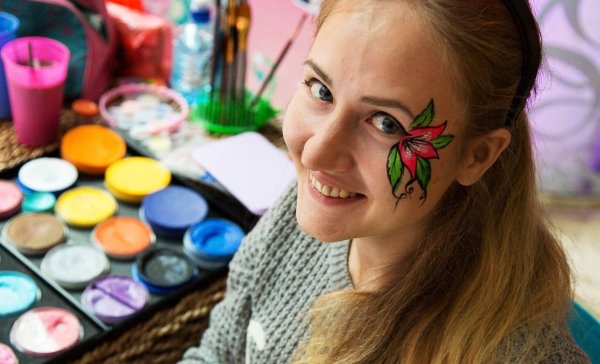 Аквагрим лёгкий для девочек