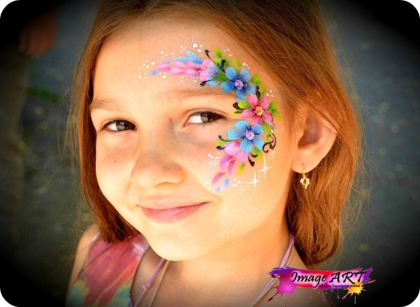 Аквагрим сердечки