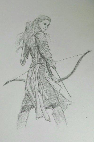 Леголас Властелин колец рисунок