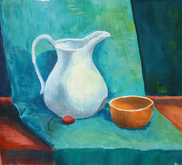 Натюрморт простым карандашом