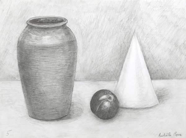 Академическая штриховка натюрморты