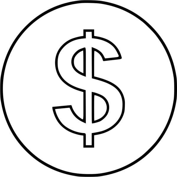 Доллар трафарет