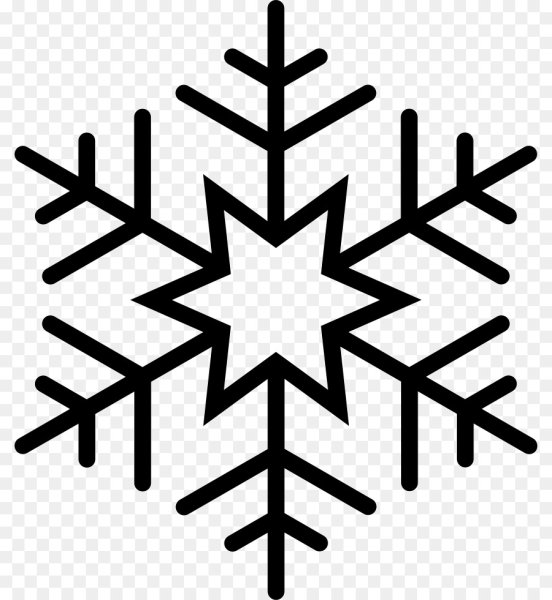 Снежинки карандашом