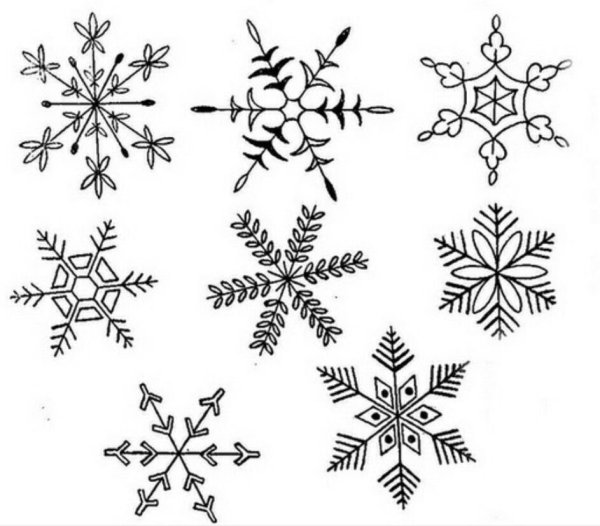Снежинка в паинте