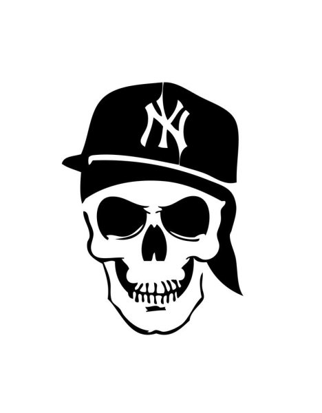 Череп в кепке