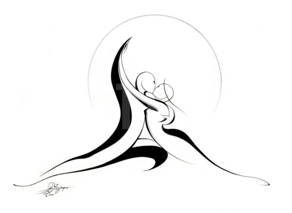 Гармония рисунок карандашом