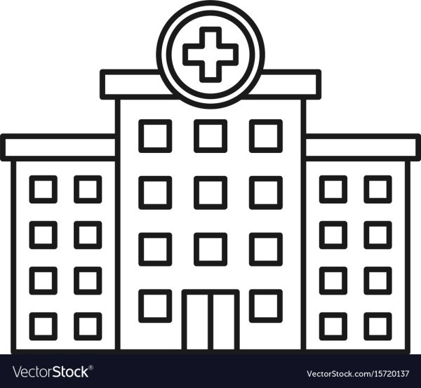 Раскраска больница здание