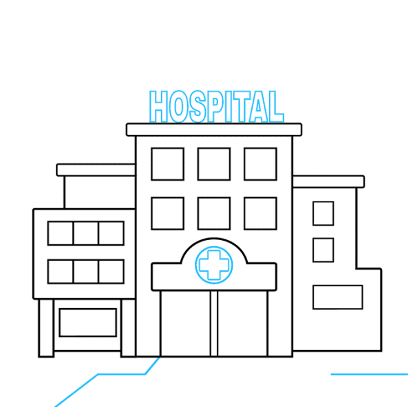 Рисунок больницы для Ворде