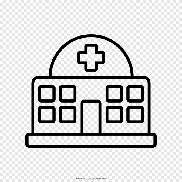 Больница раскраска для детей