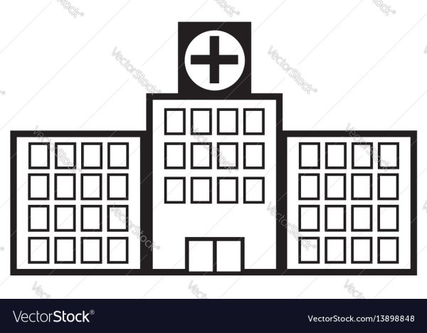 Раскраска больница здание