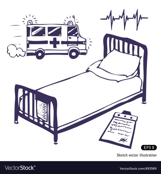 Раскраска больничка для детей