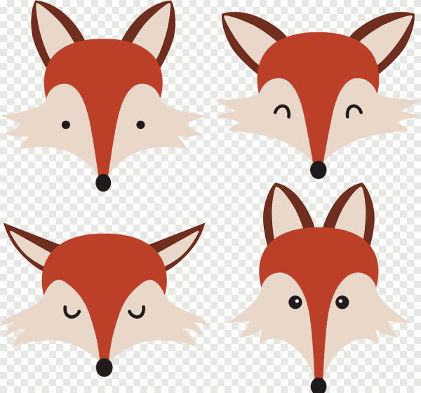 Морда лисы для рисования