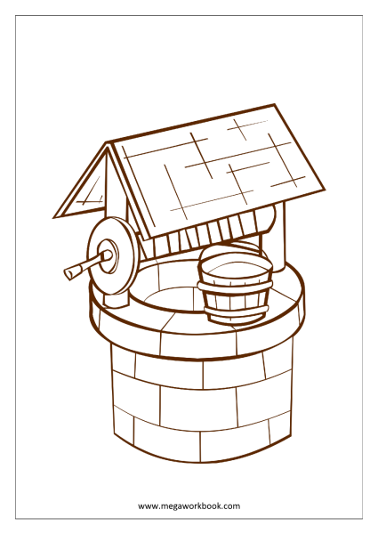 Колодец черно белый