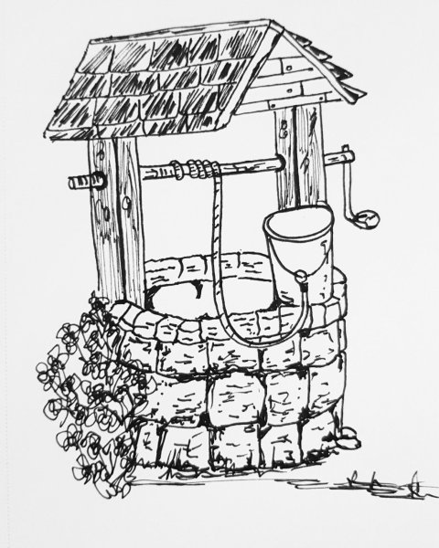 Колодец эскиз