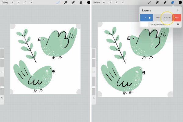 Простые рисунки в программе прокриэйт
