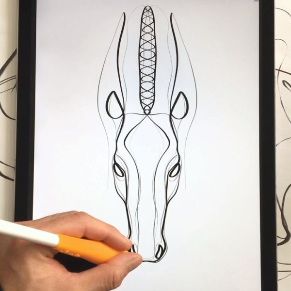 Эскиз тату для Procreate