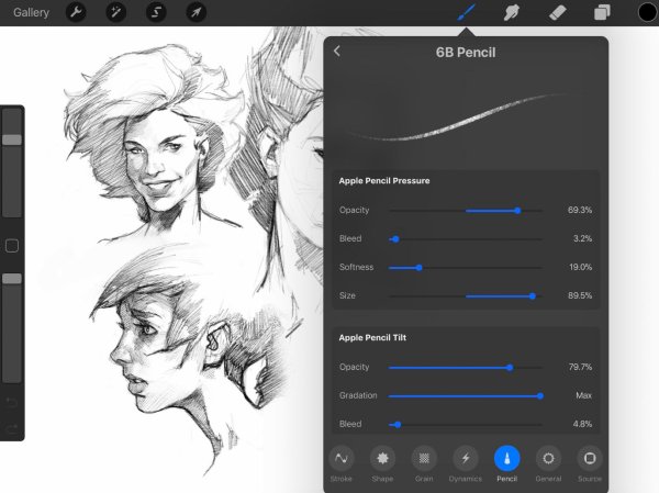 Procreate Интерфейс