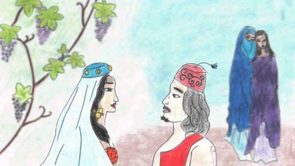 Ашик Кериб рисунок