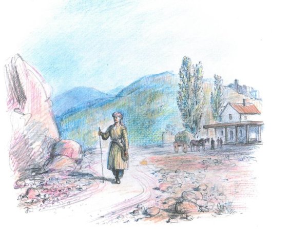 Оседланная лошадь Лермонтов