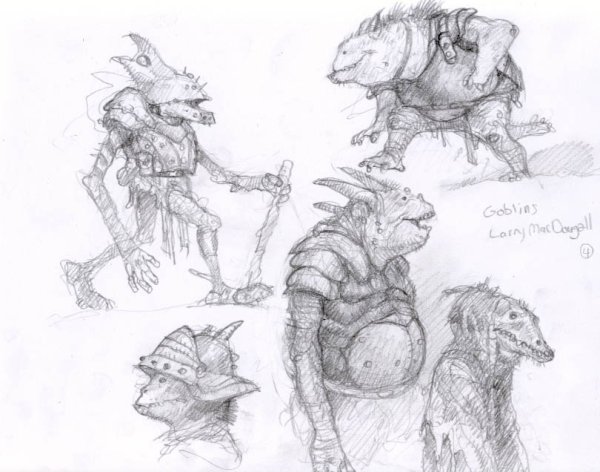 Орк рисунок карандашом