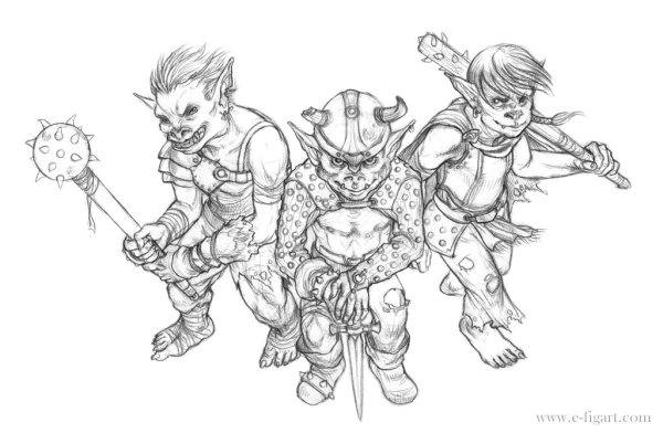 Рисунок Гоблина для срисовки