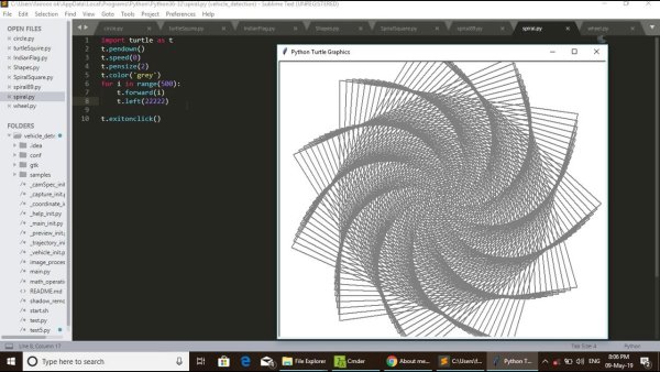 Код для Черепашки в питоне