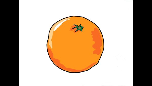 Мандарин для срисовки