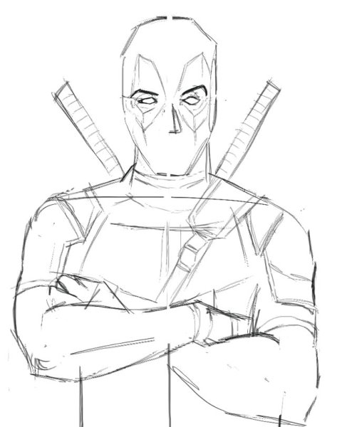 Deadpool скетчи