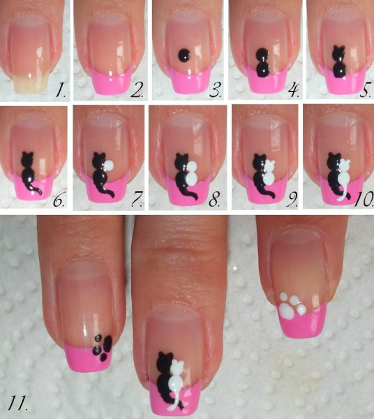 Узоры на ногтях для начинающих