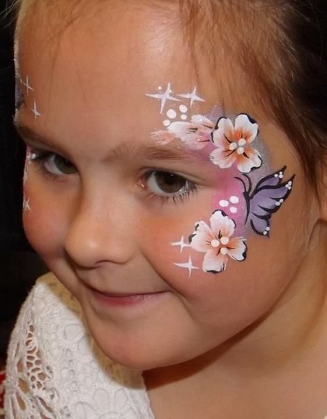 Детский грим для лица лёгкий