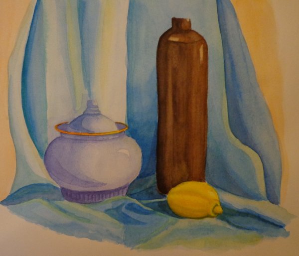 Этапы рисования натюрморта акварелью