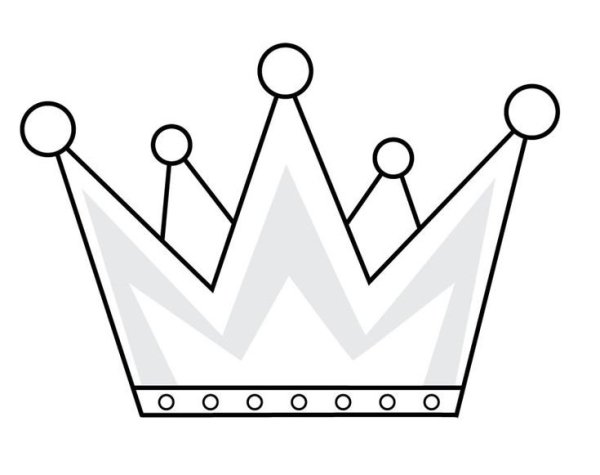 Корона рисунок