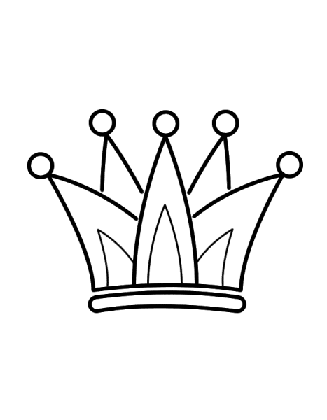 Корона карандашом