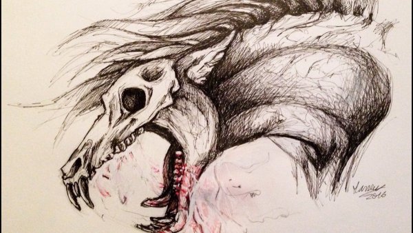 Страшные рисунки карандашом