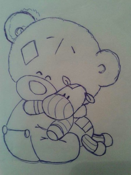 Мишки Тобби карандашом