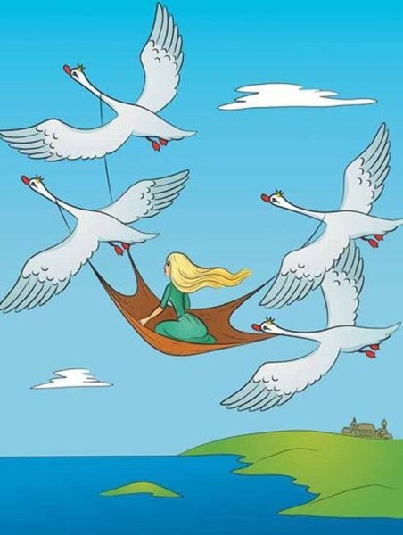 Иллюстрации к сказке Дикие лебеди Андерсена