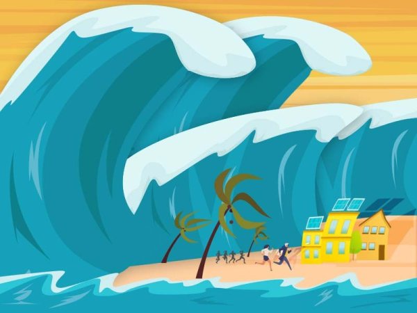 Волны простым карандашом