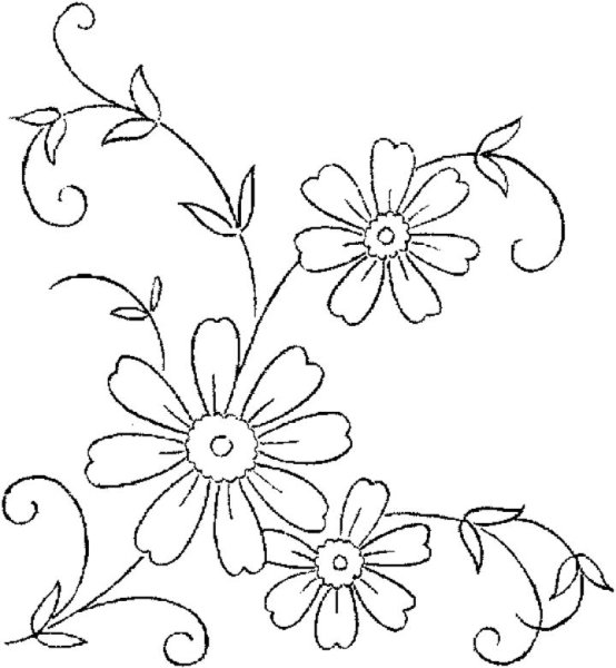 Вышивка гладью цветы