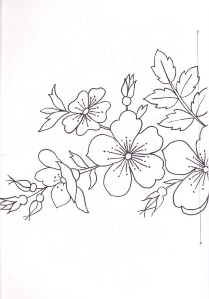 Узоры для вышивки тамбурным швом