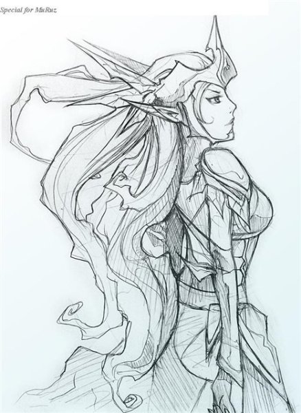 Эльф срисовать