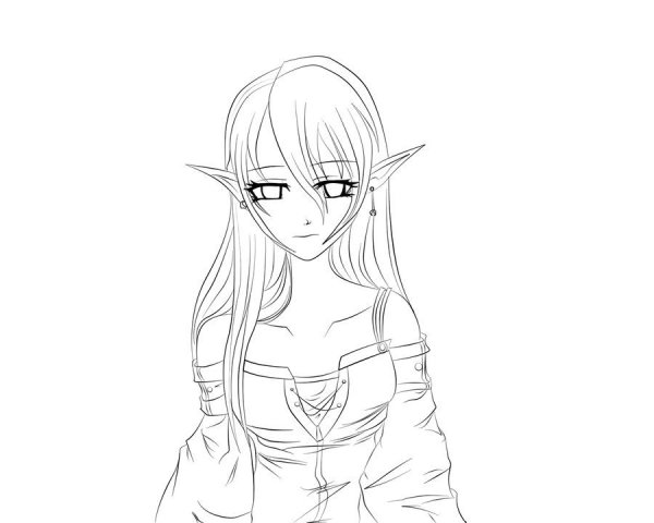 Раскраски для девочек эльфы