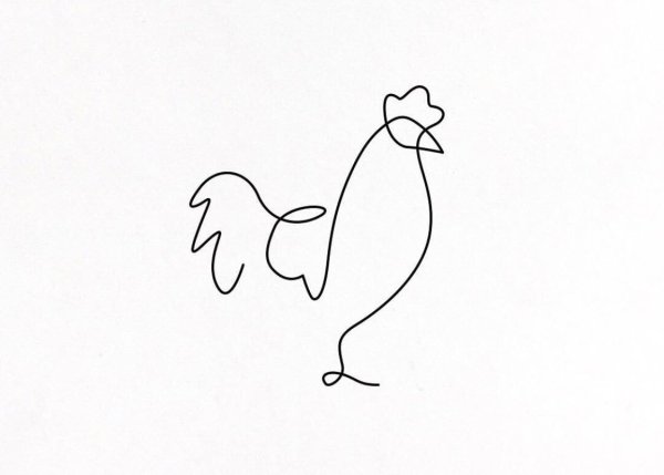 Лицо одной линией