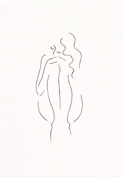 Силуэт одной линией