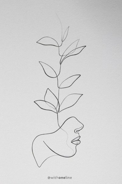 Силуэт линиями